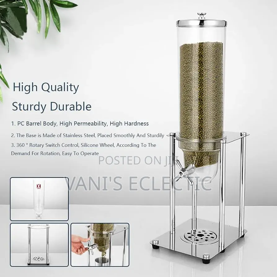 3.5L Commercial Canister Dry Food/Cereal Dispenser