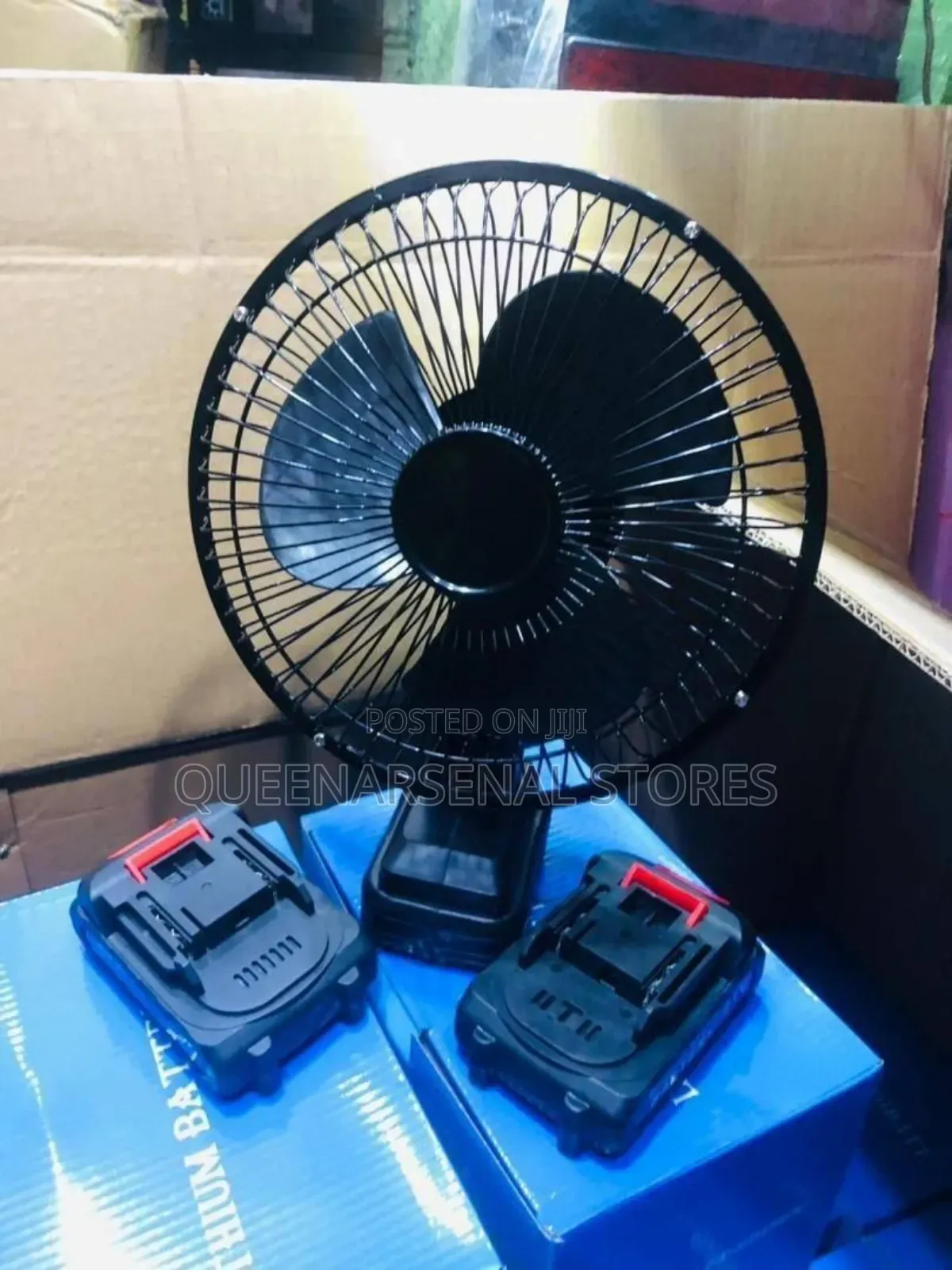 Lithium Electric Fan With 2 Batteries