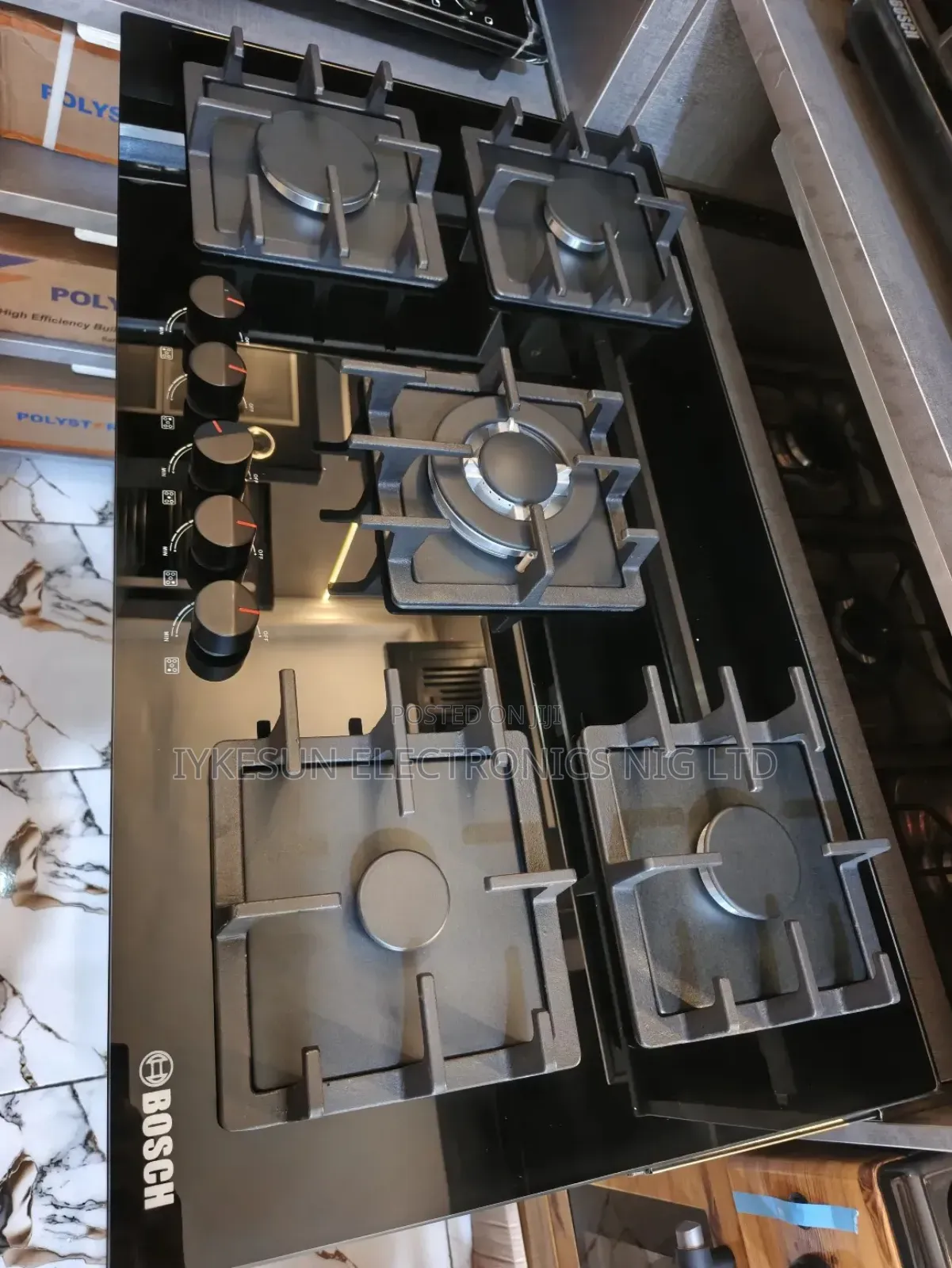 Quality BOSCH Inbuilt 90CM With SAFETY DEVICES 5 Burners Gas HOB Etc.