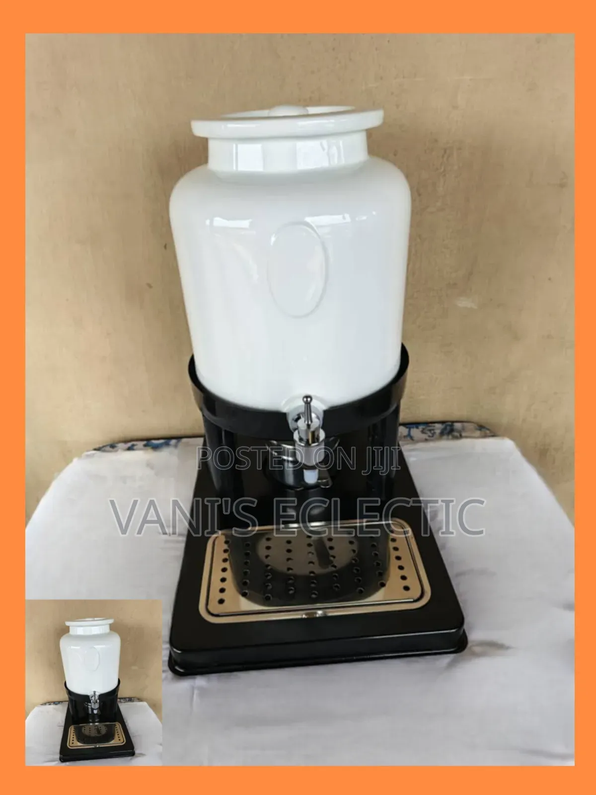 8-Liter Commercial Ceramic Beverage Dispenser/Warmer