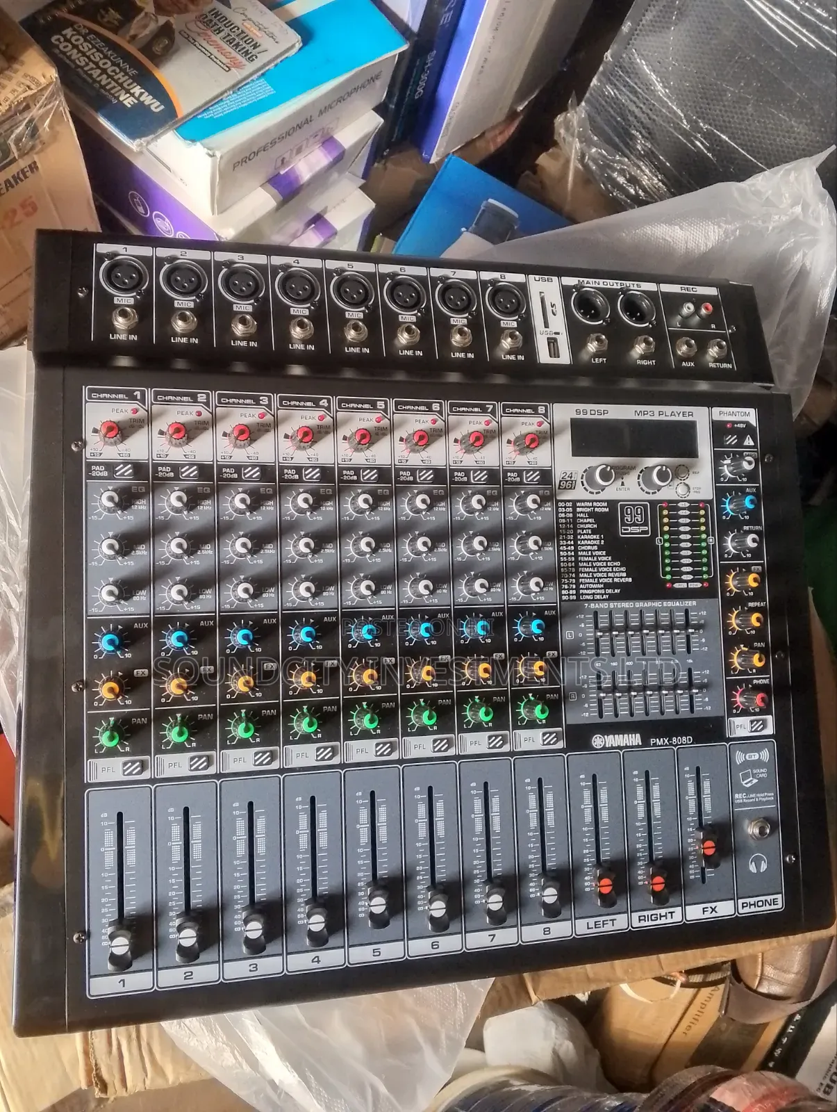 Yamaha 8channels Powered Mixer Amplifier.