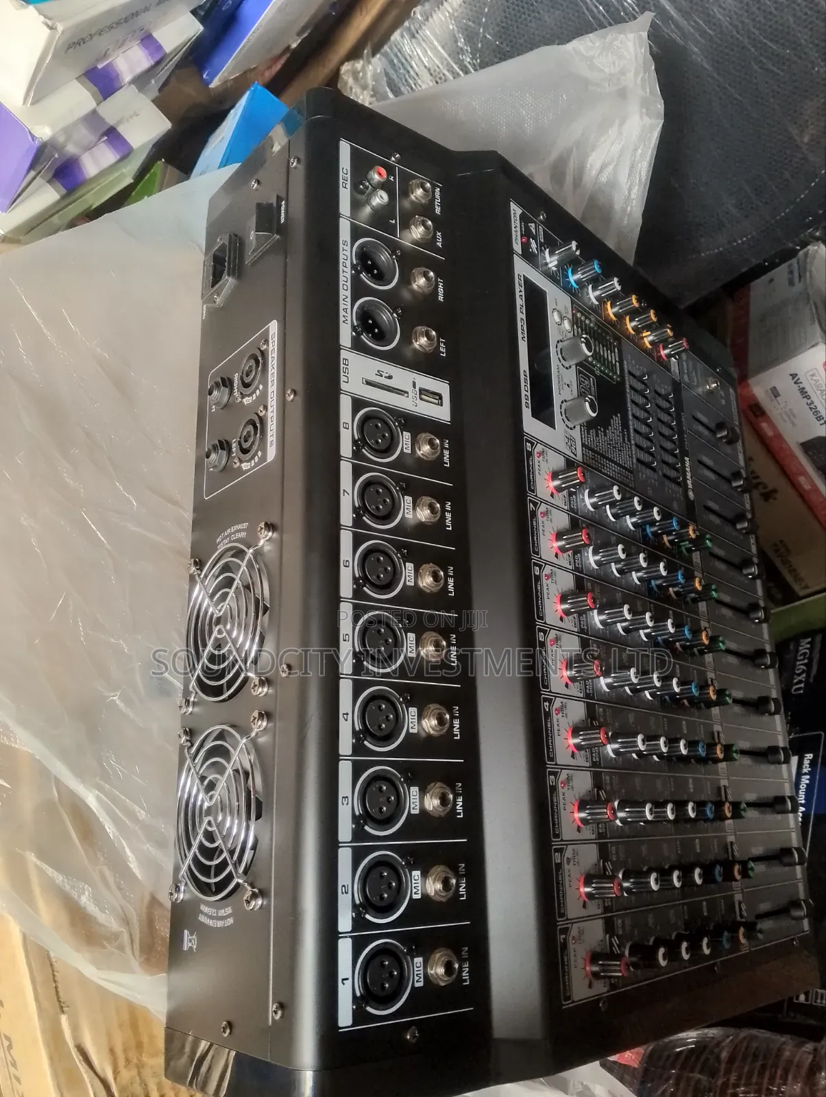 Yamaha 8channels Powered Mixer Amplifier.