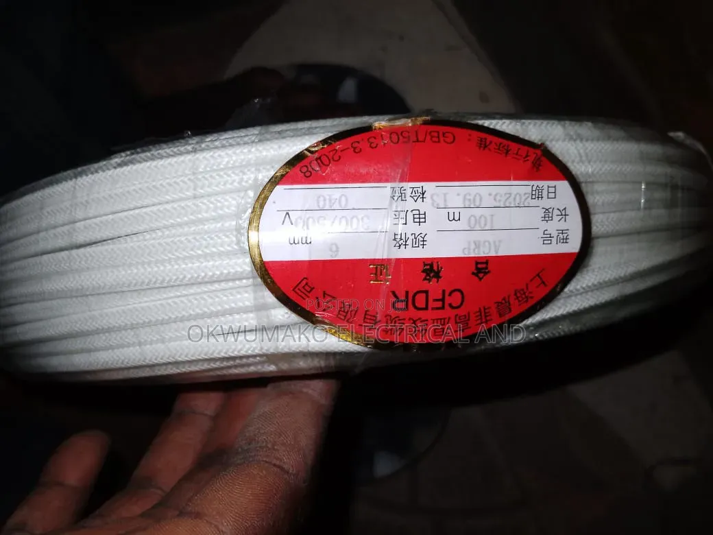 6mm Single Heat Resistance Flexible Cable Per Meter
