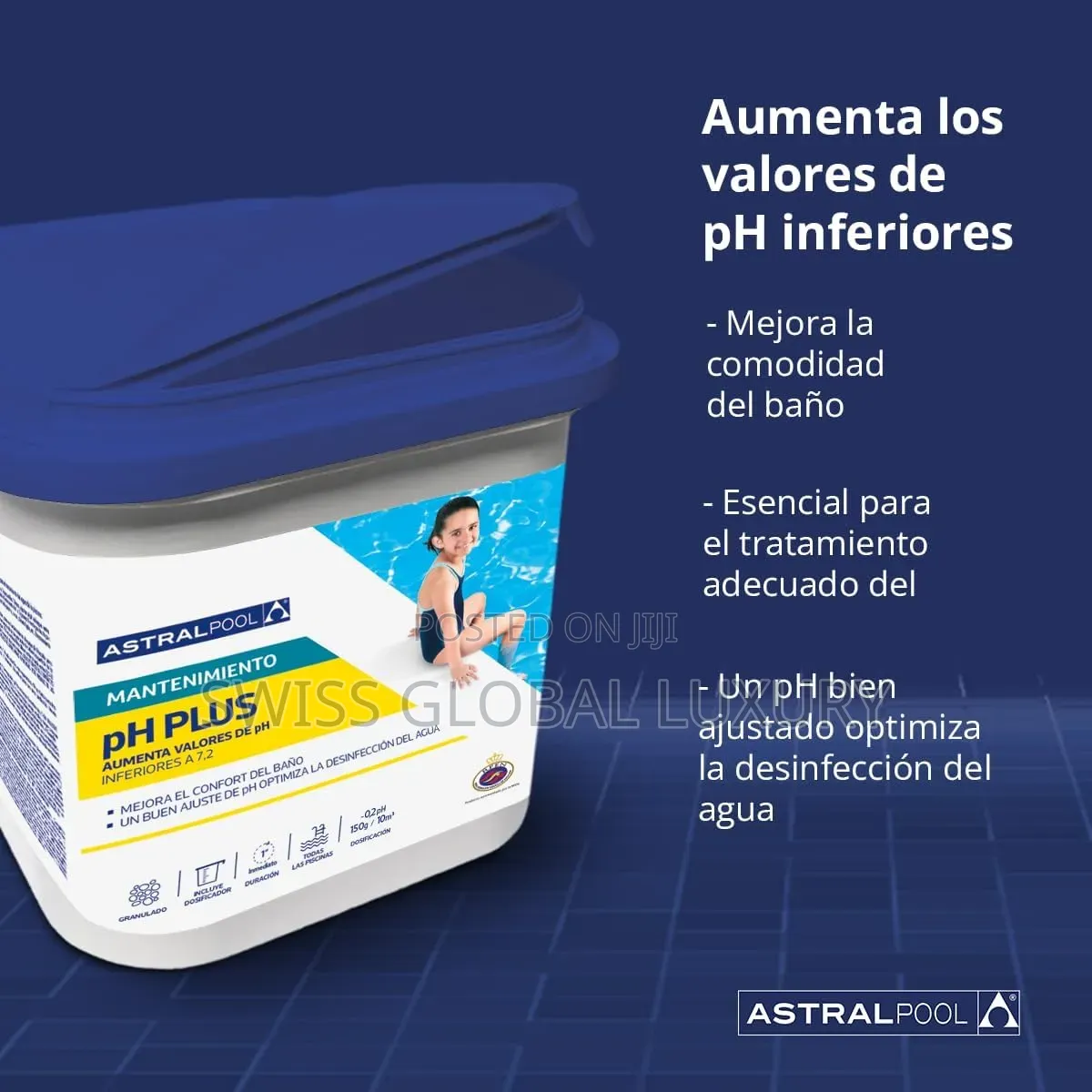 5kg Astralpool PH Plus Granules for Swimming Pool Water Treatment