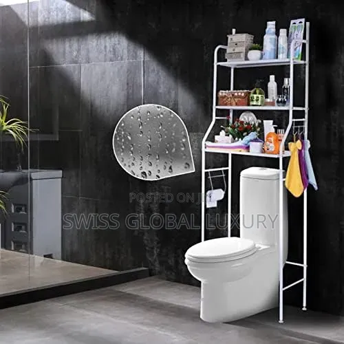 DescriptionStainless Steel Toilet Cabinet Shelving Rack Bathroom