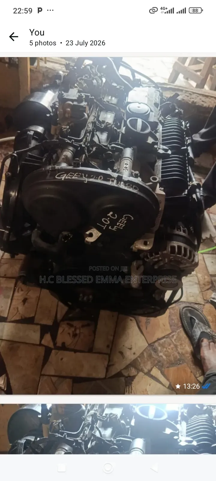 Engine for Geely 2.0 Turbo