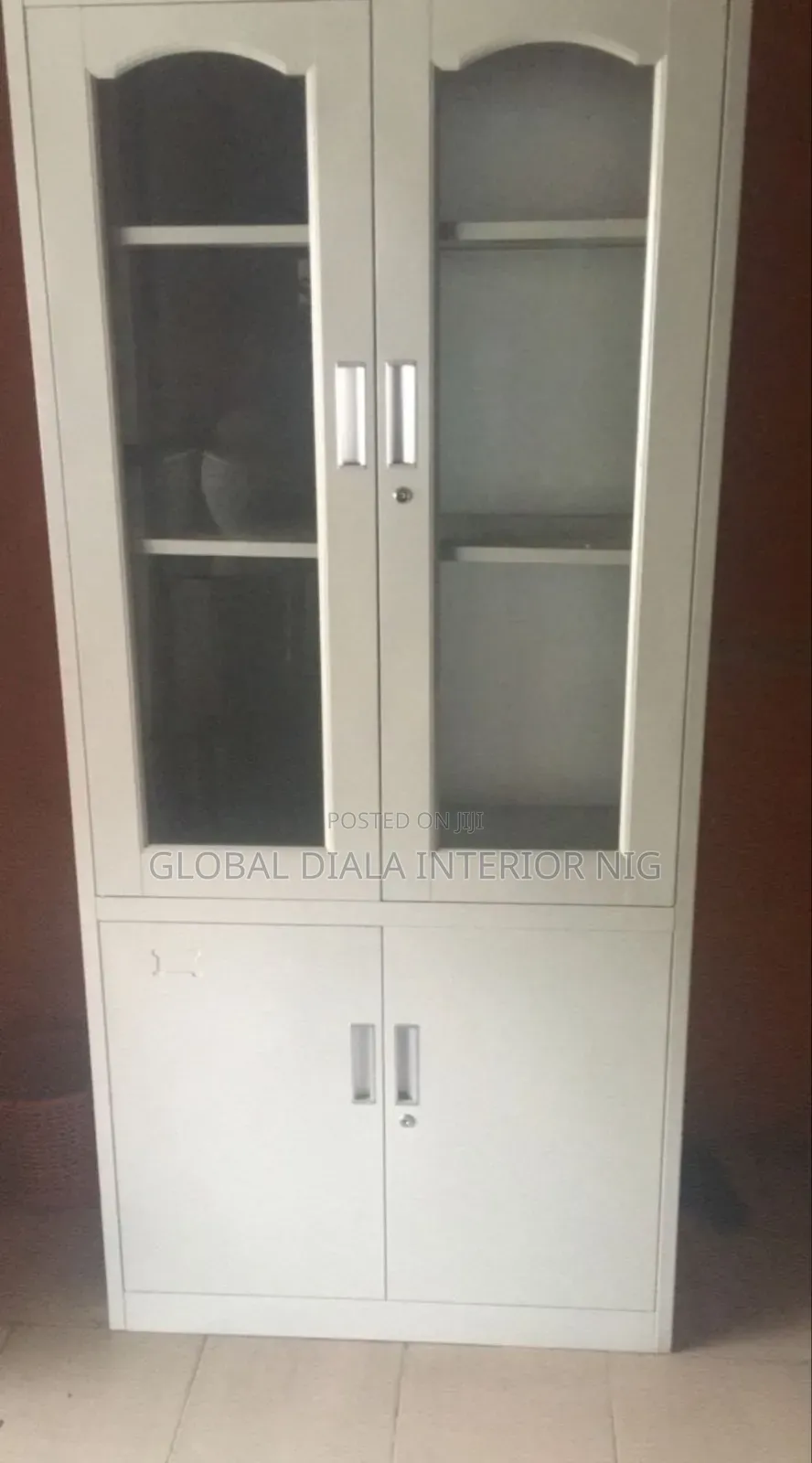 White Metal Filing Cabinet