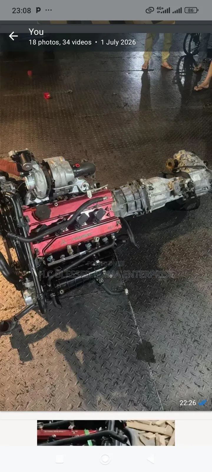 Complete Engine for CHANGAN HUNTER and PEUGEOT LANDTREK