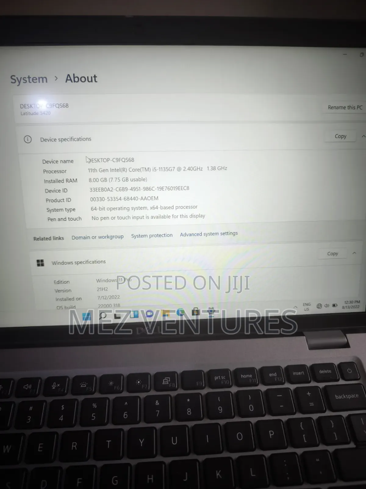 Laptop Dell Latitude 5420 8GB Intel Core i5 SSD 256GB