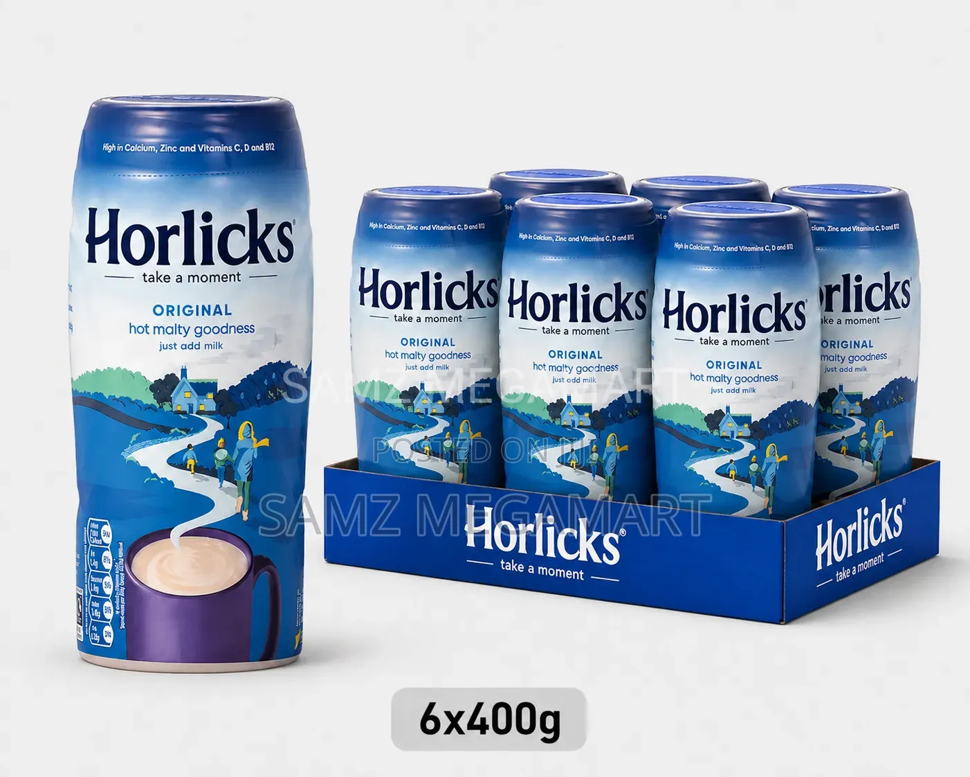 Horlicks Original Malted Drink 6x400g