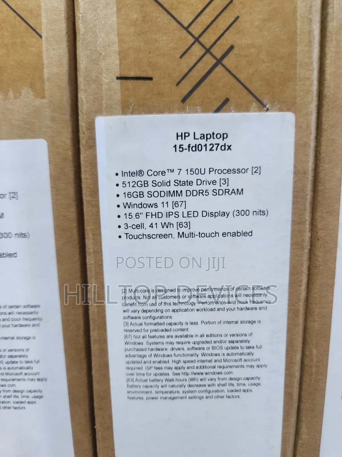 New Laptop HP 15 16GB Intel Core 7 SSD 32GB