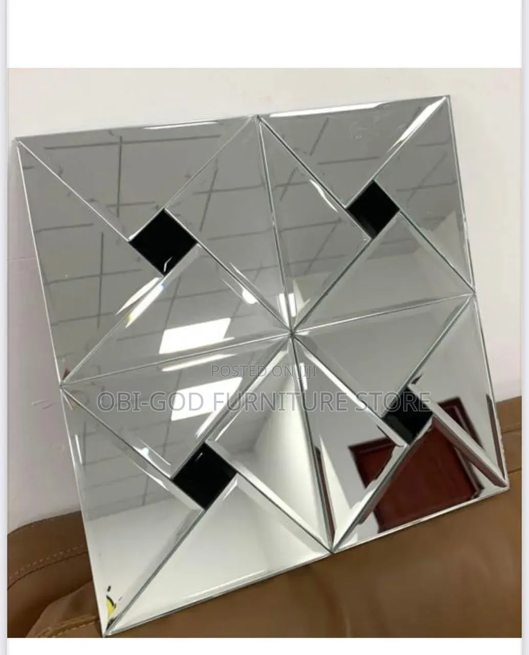 3D Mosaic Mirror Wall Panel /Size 30x30 | Self-Adhesive Mirror Tiles
