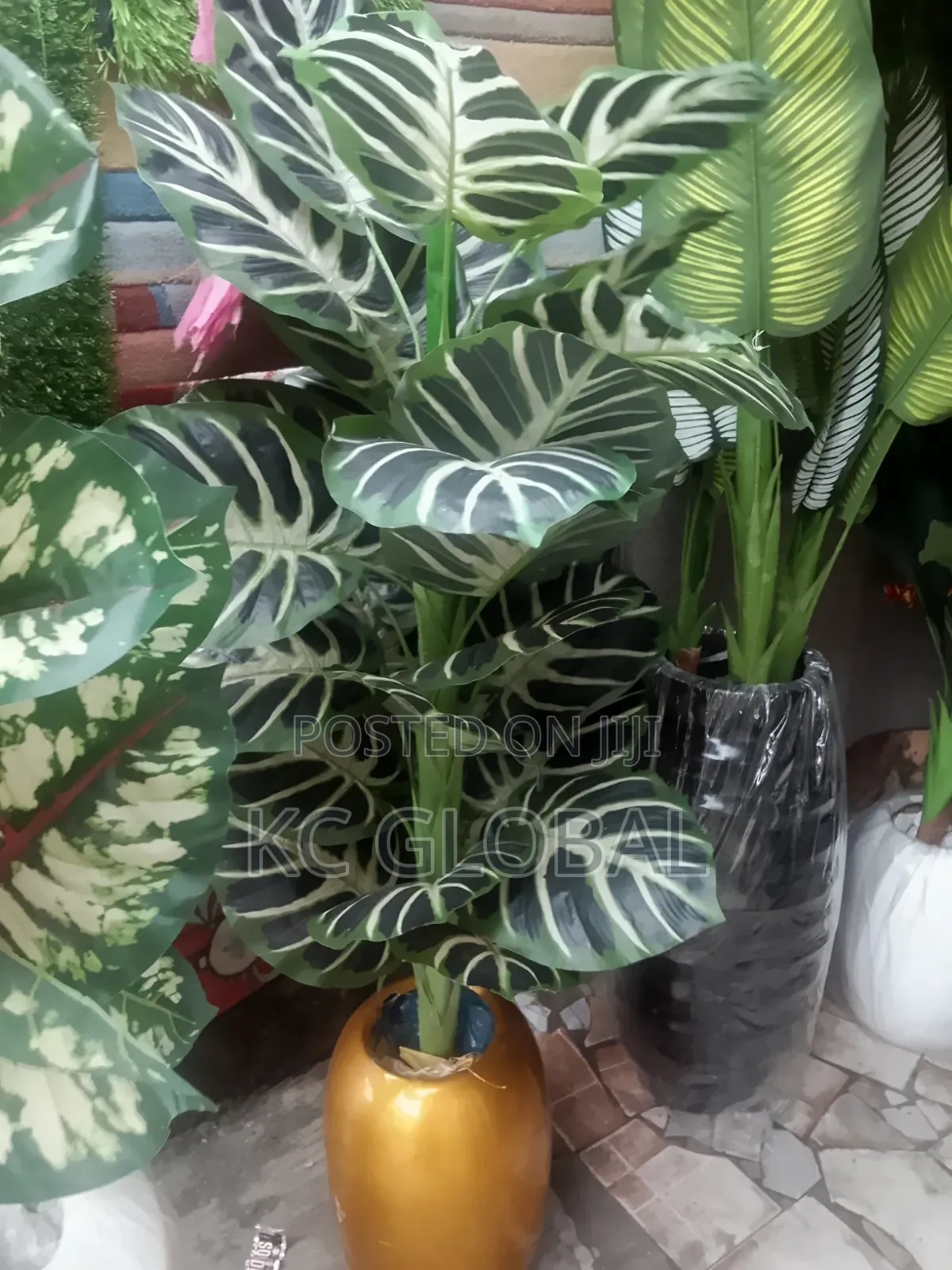 Artificial Flower and Vase for Outdoor and Indoor