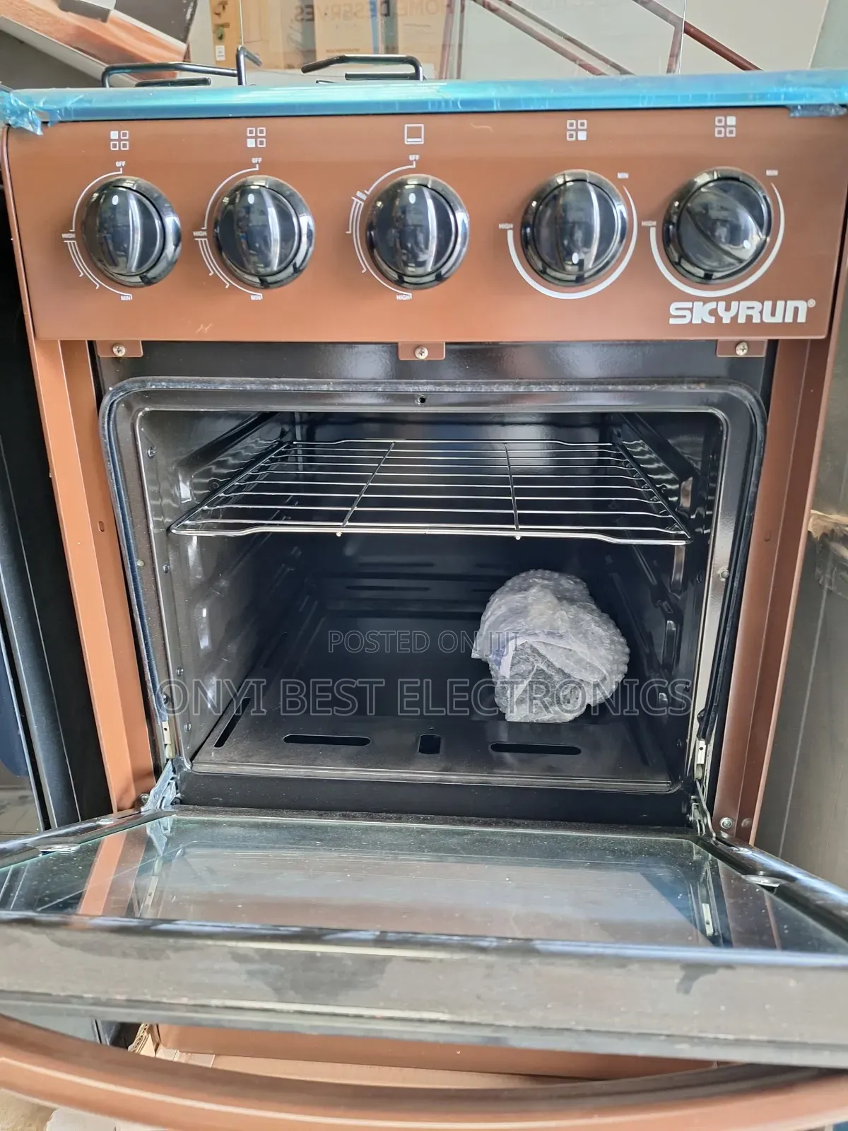 Skyrun 2 Gas Burner and 2 Electric Gas Cooker | 2+2