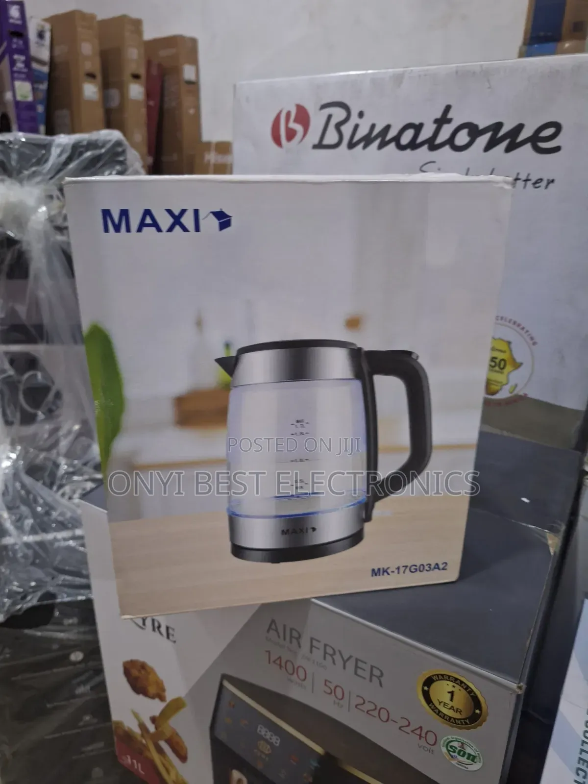 Maxi Kettle 1.7L Glass 2150W (17G03A2)