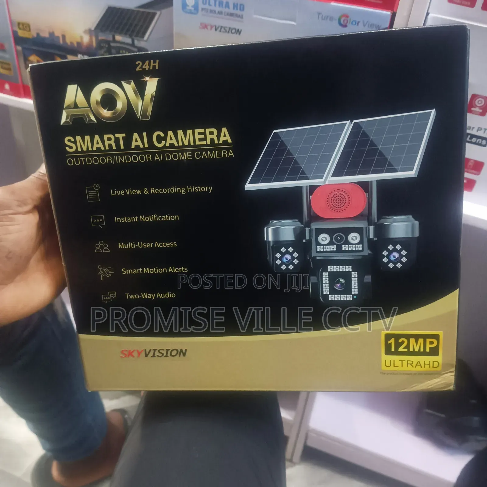 4 Screen Solar Smart Camera