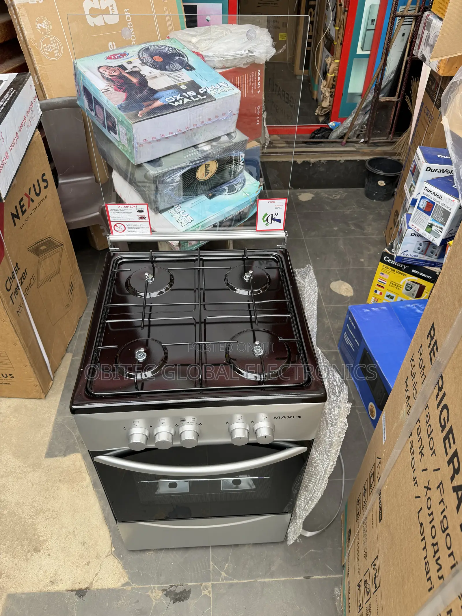 Maxi 50by50 Standing Oven With Grill