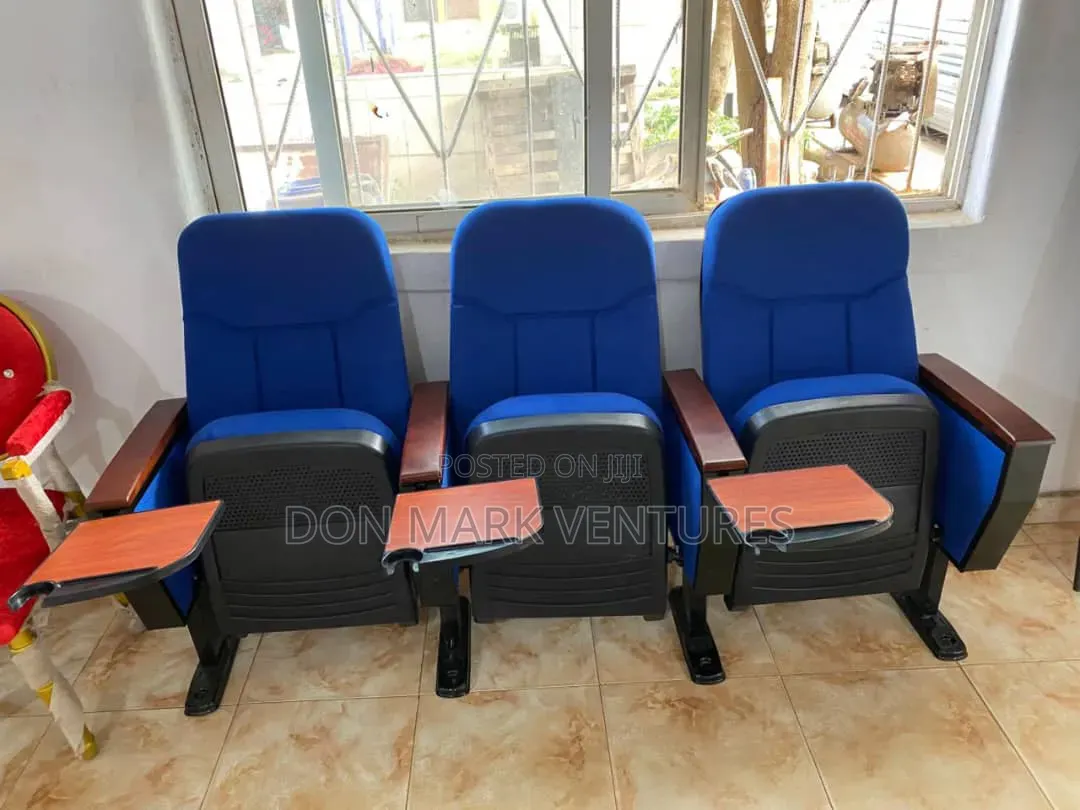 Blue 3 in 1 Set of Auditorium/Cinema Chair