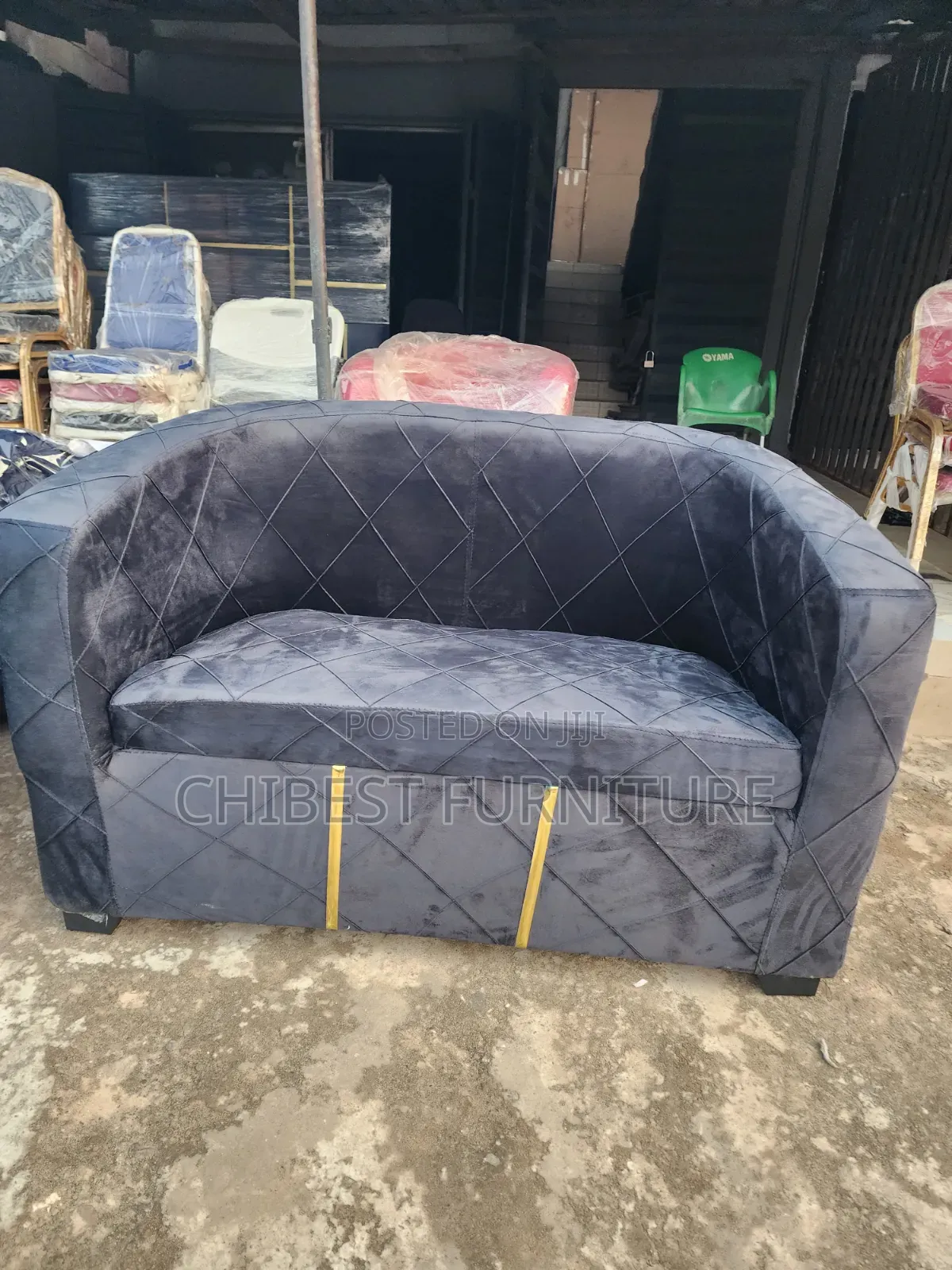 Two Seater Sofa Fabric Chair.