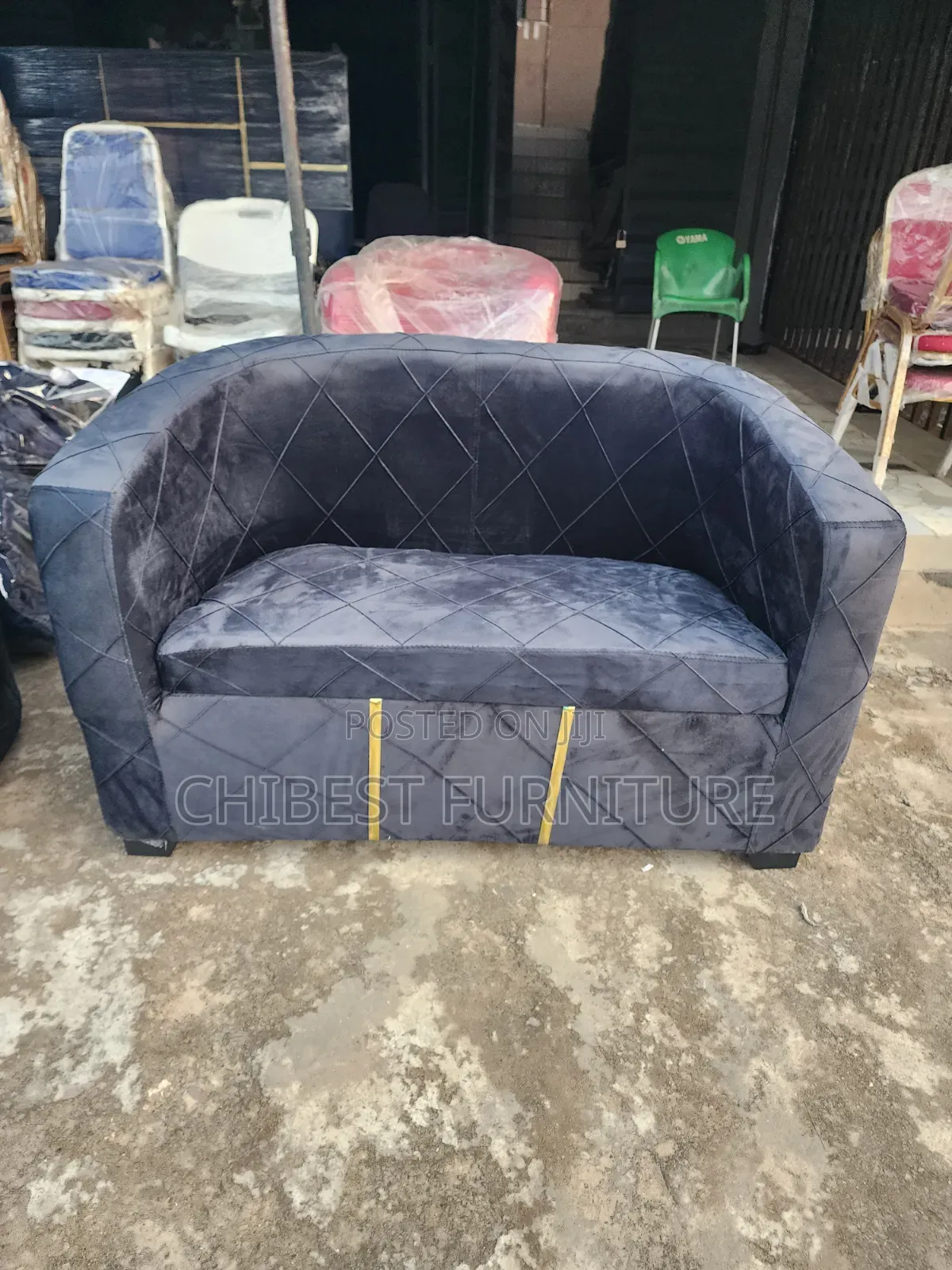 Executive Grey Double Seater Couch.