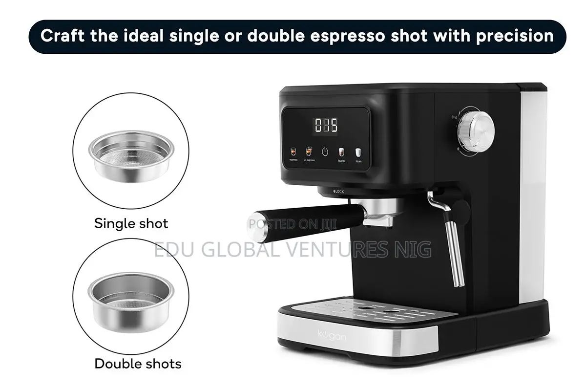 KoganTM Espresso Coffee Machine Powerful 15-Bar Pressure