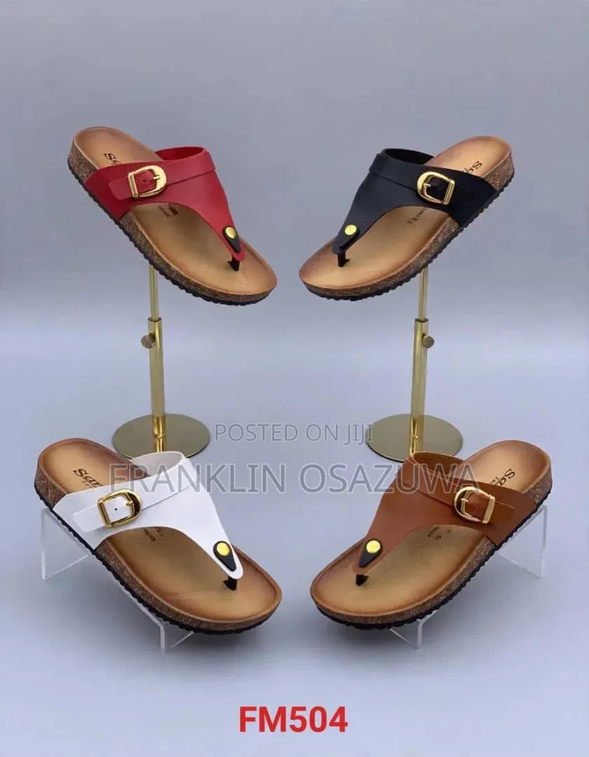 Women's Fashion Flat Buckle ToeLoop Sandals Casual Slippers