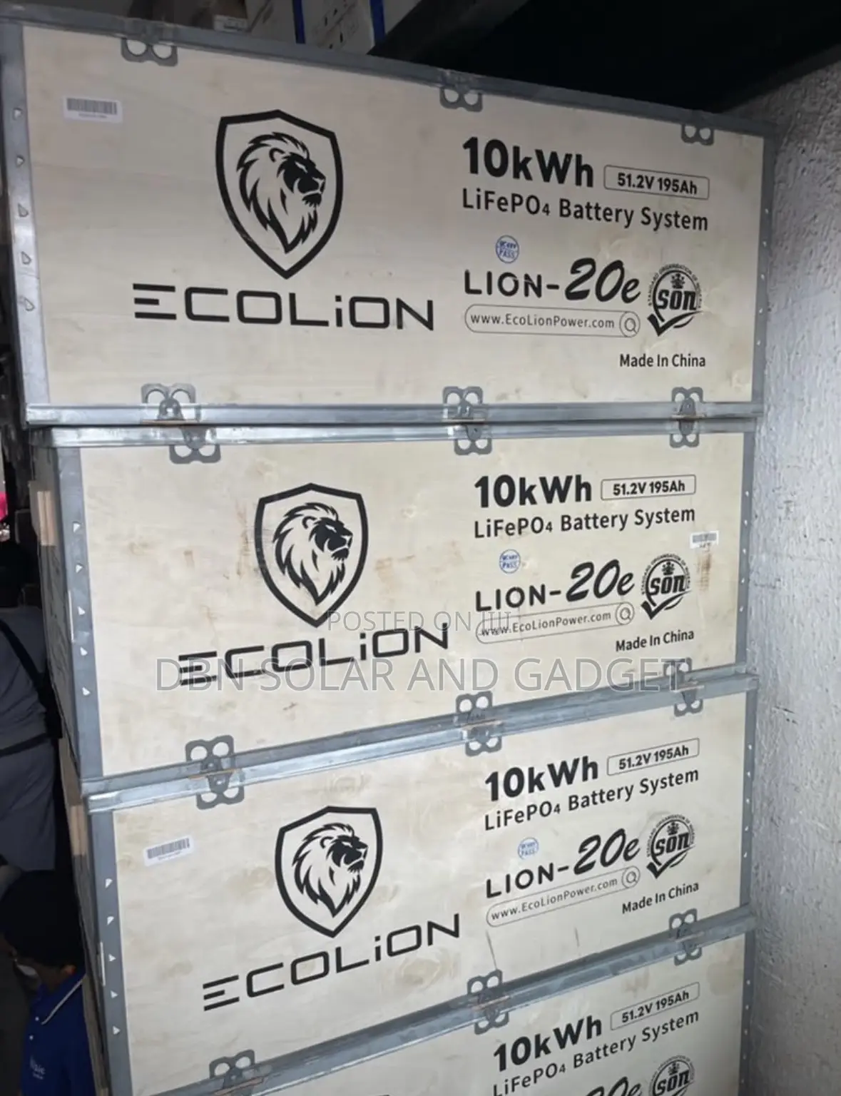 10kwh 51.2v Ecolion Lithium Ion Battery a Very Reliable and Affordable