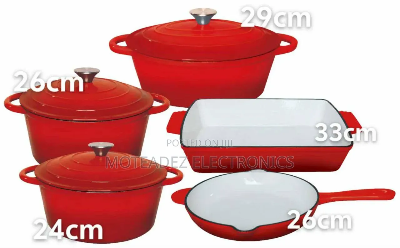Vmigo 8Pcs High Quality Cast Iron Heavy Duty Cookware Set With Fry Pan