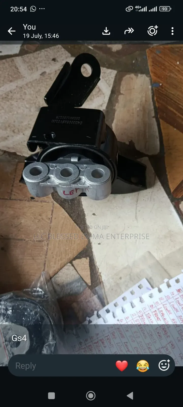 Engine Mounting (Engine Seating) for GAC Gs3 GS4