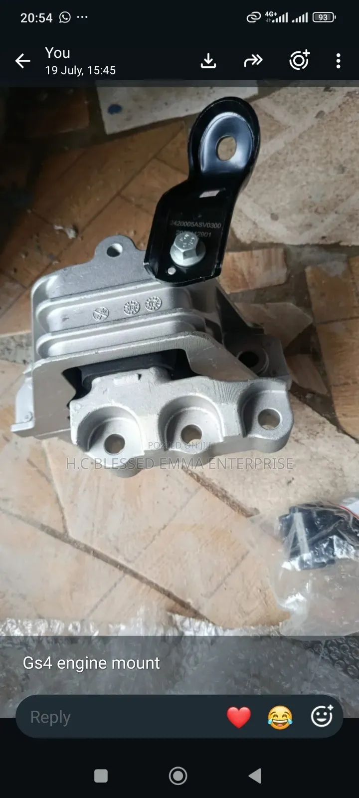 Engine Mounting (Engine Seating) for GAC Gs3 GS4
