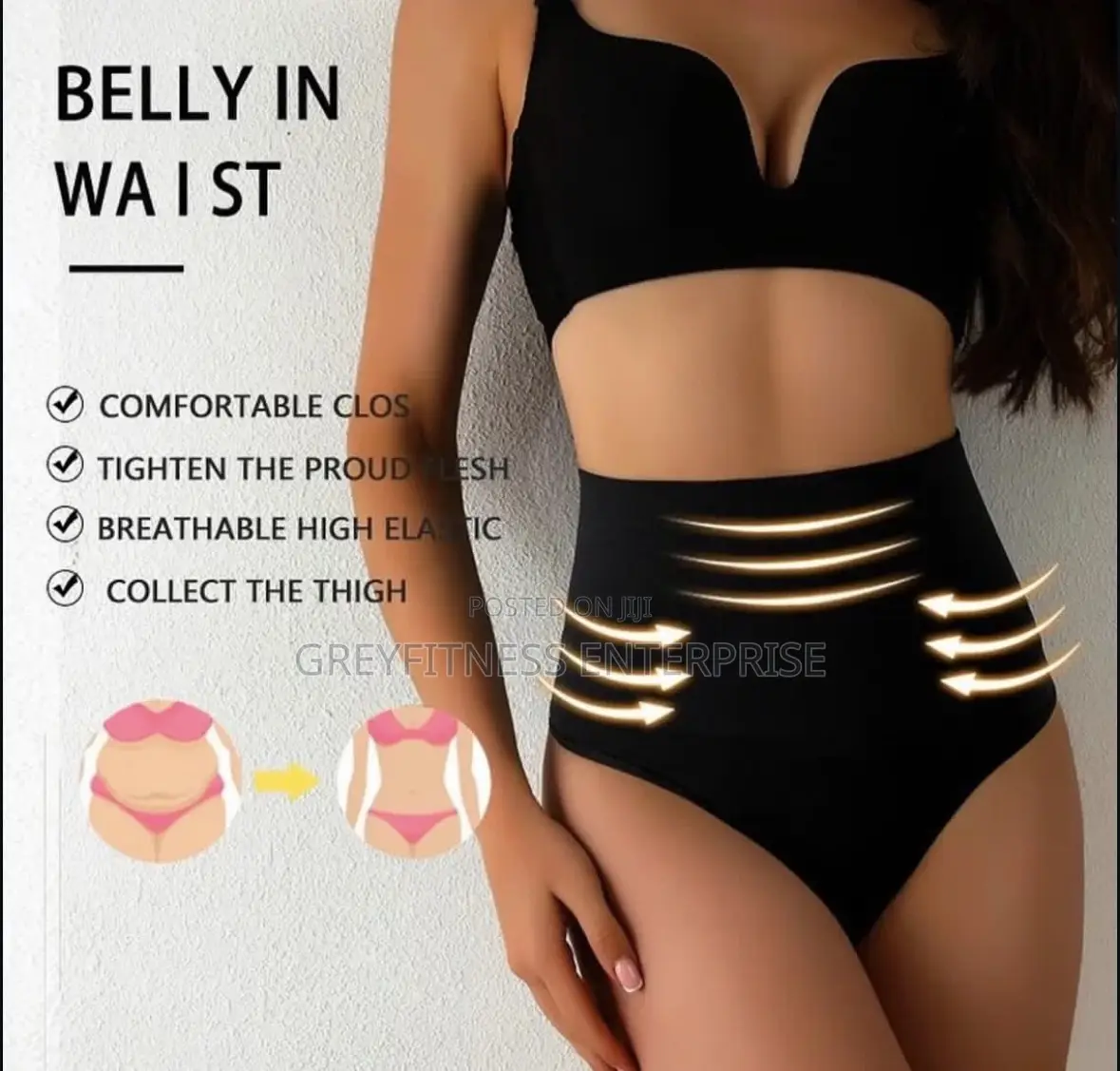 Thong High Waist Tummy Slimming Tight