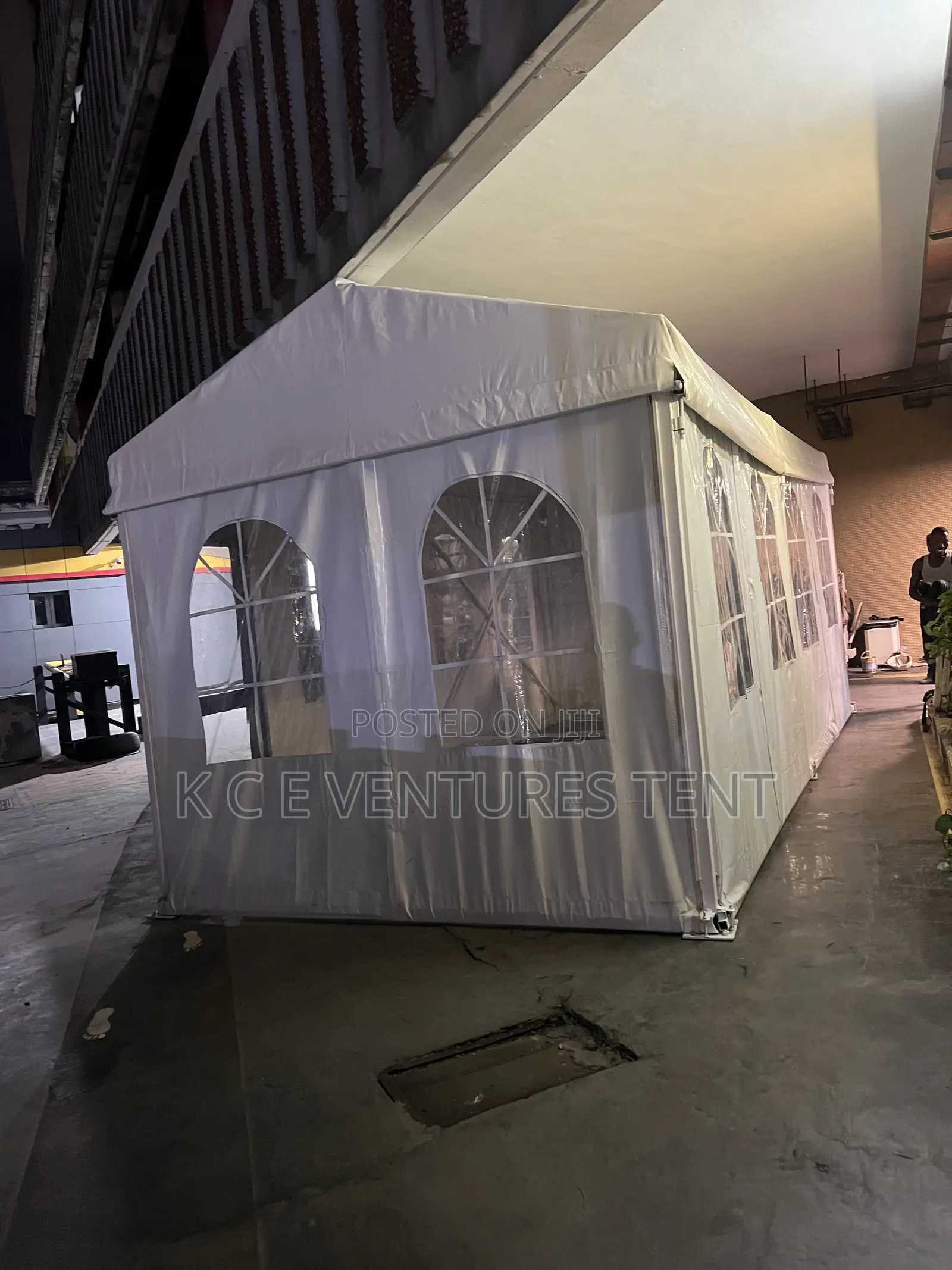 Security Post and Office Building With Panels