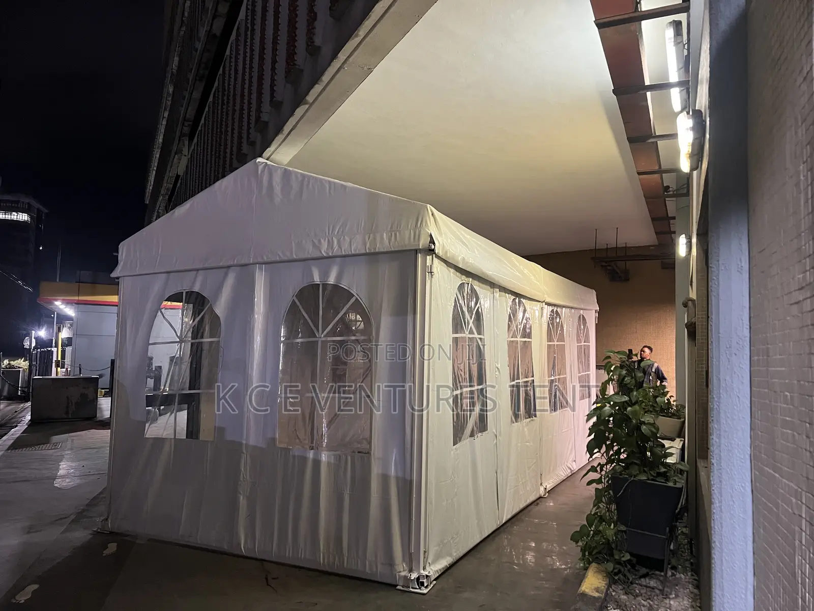 Security Post and Office Building With Panels