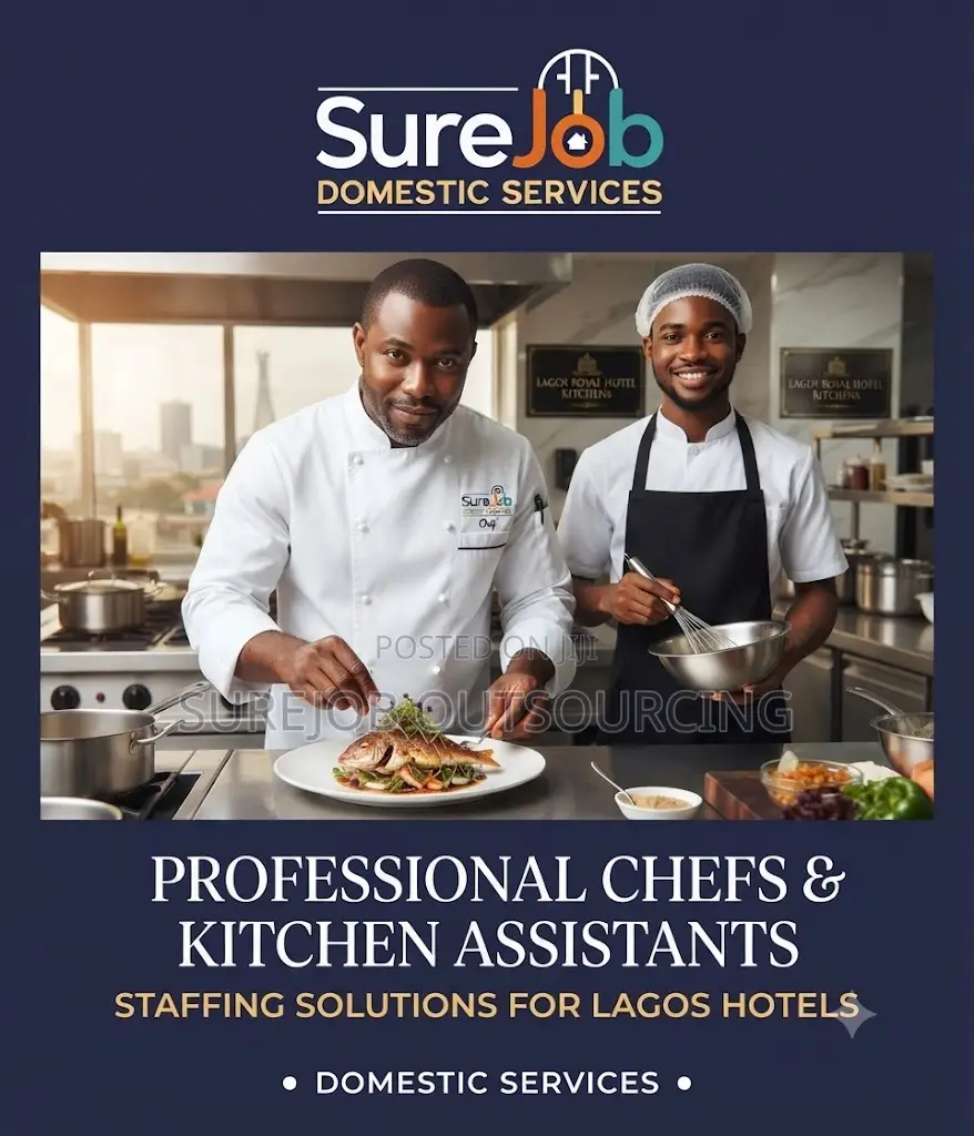 Professional Chefs Kitchen Assistants for Lagos Hotels
