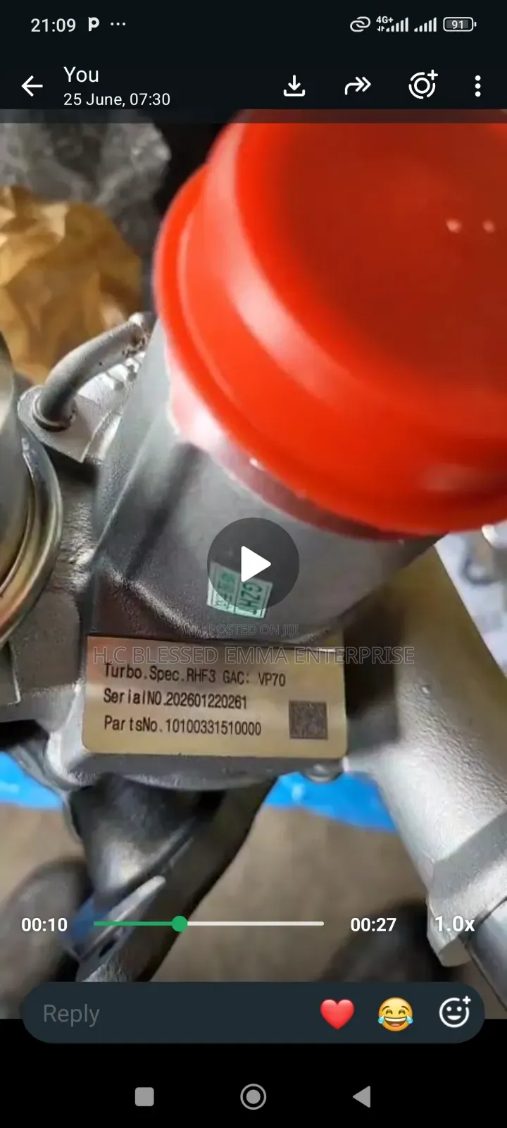 Turbo Charger for GAC Gs3 GS4 Ga3s