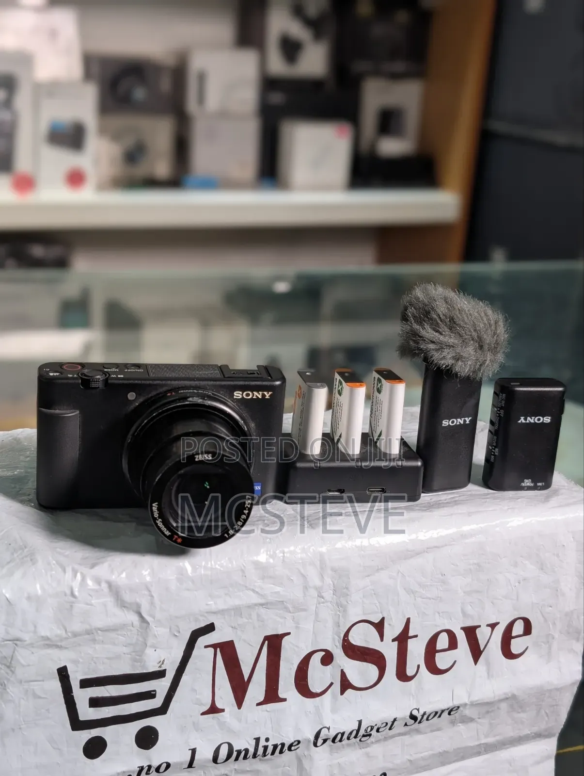 Sony ZV-1 Digital Camera With 3 Batteries and Sony Mics for Content