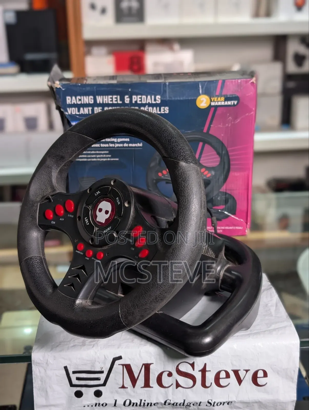Numskull Steering Driving Wheel With Pedal