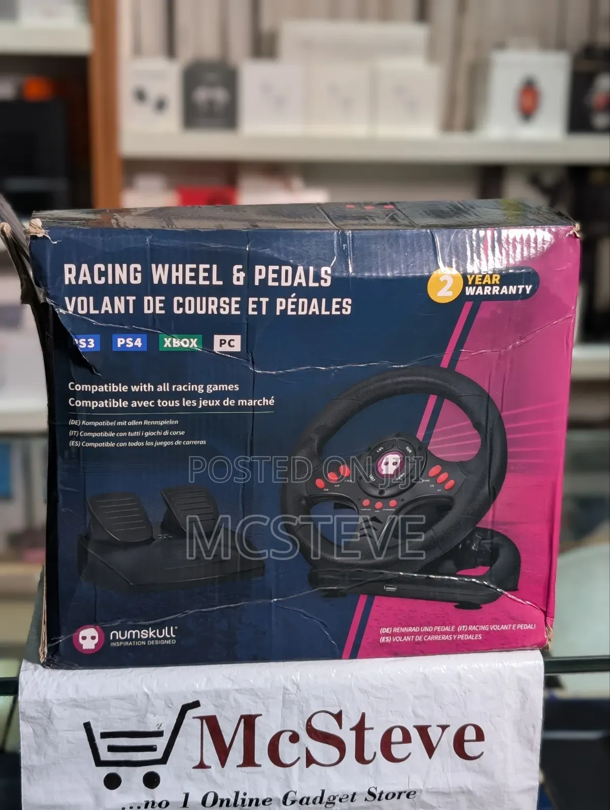 Numskull Steering Driving Wheel With Pedal