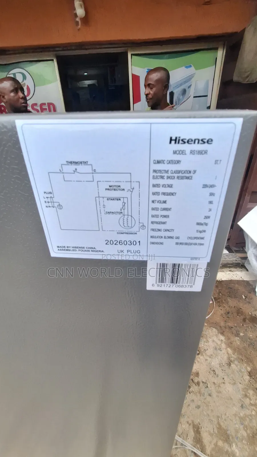 Brand New Hisense Upright Standing Freezer 6 Steps Fast Cooling 2years