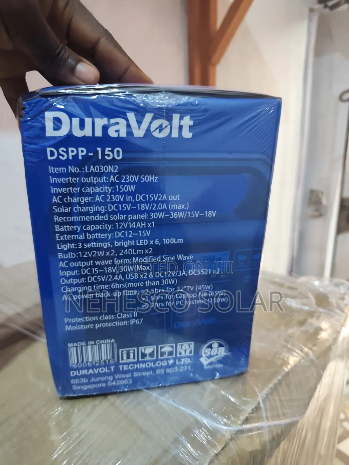 Original Duravolt DSPP-150 Mini Solar Generator for Everyday Backup