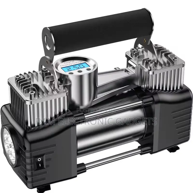 Dual Cylinder Car Tire Air Pump