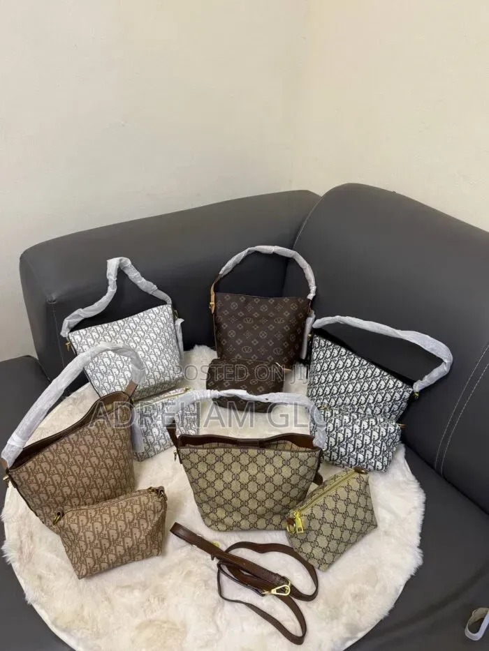Cute 2in1 Shoulder and Cross Body Bucket Bag