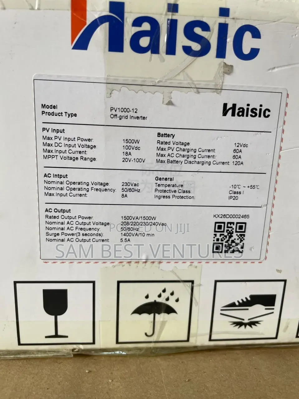 1.5kva 12v Haisic Hybrid Inverter