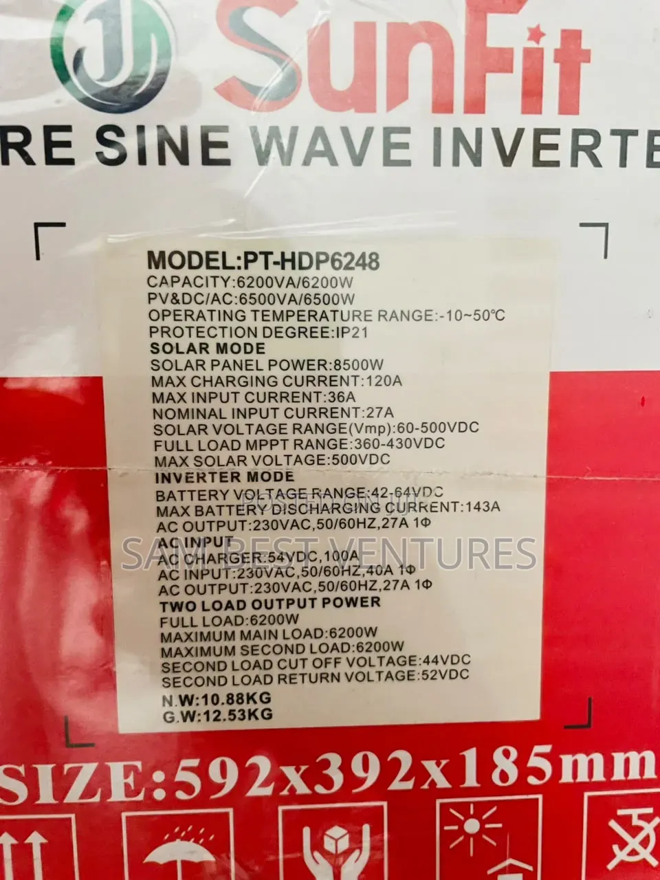 6.2kva 48v Sunfit Solar Hybrid Inverter