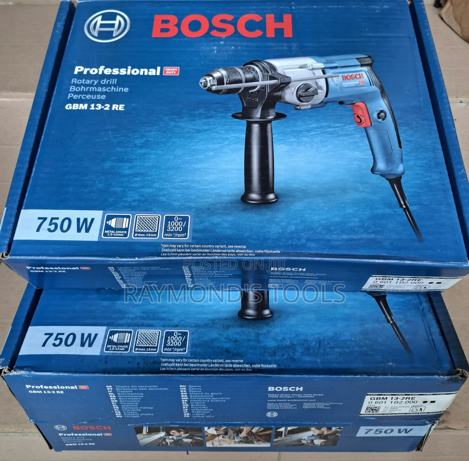 GBM 13-2 RE Bosch 750w Professional Drilling Machine