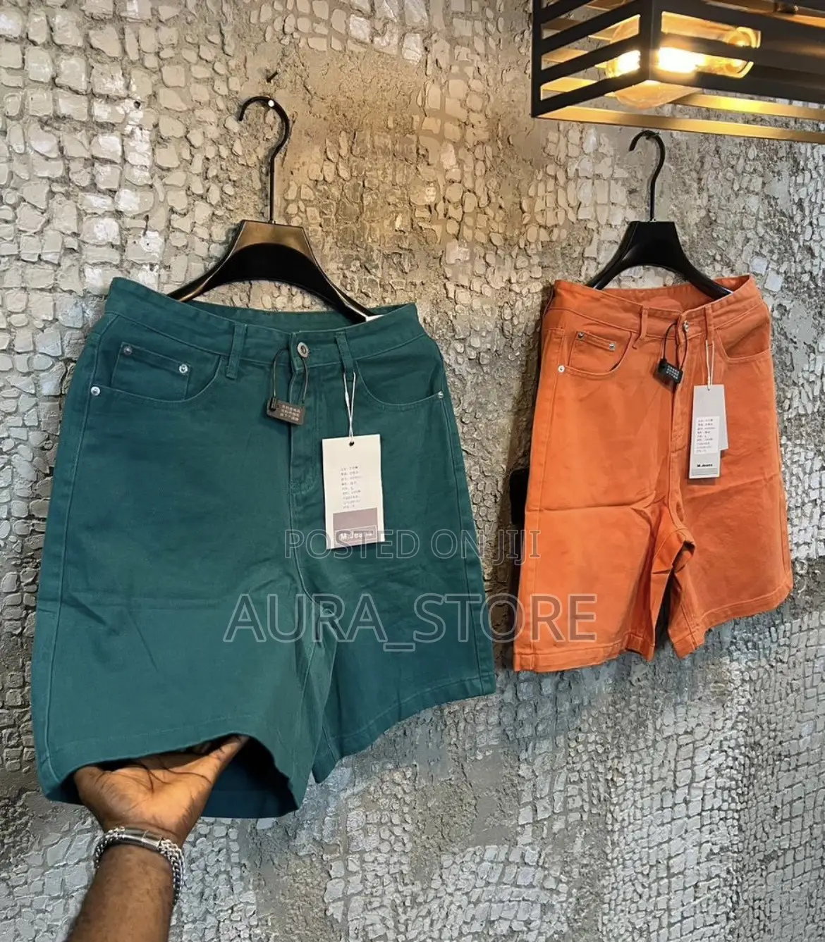 Premium Men’s Stretch Denim Shorts – Casual Slim Fit Jean Shorts