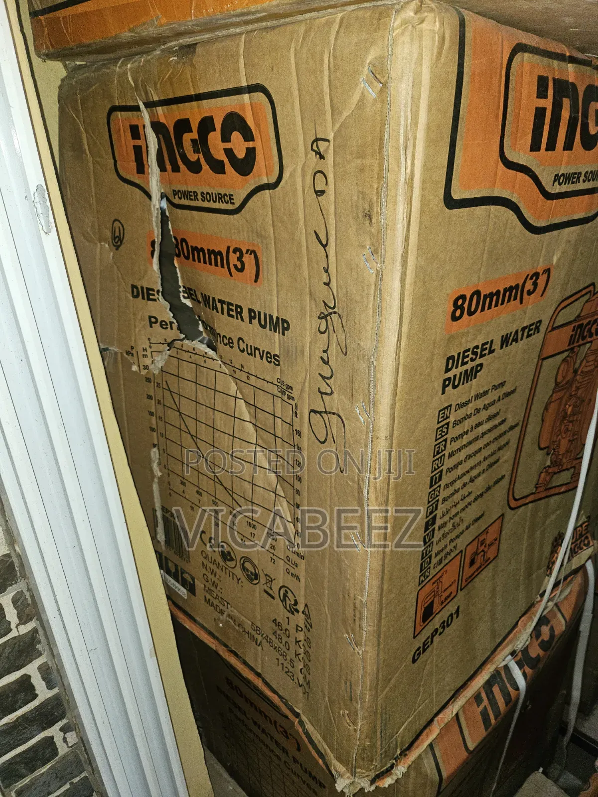 Ingco 3" Diesel Water Pump