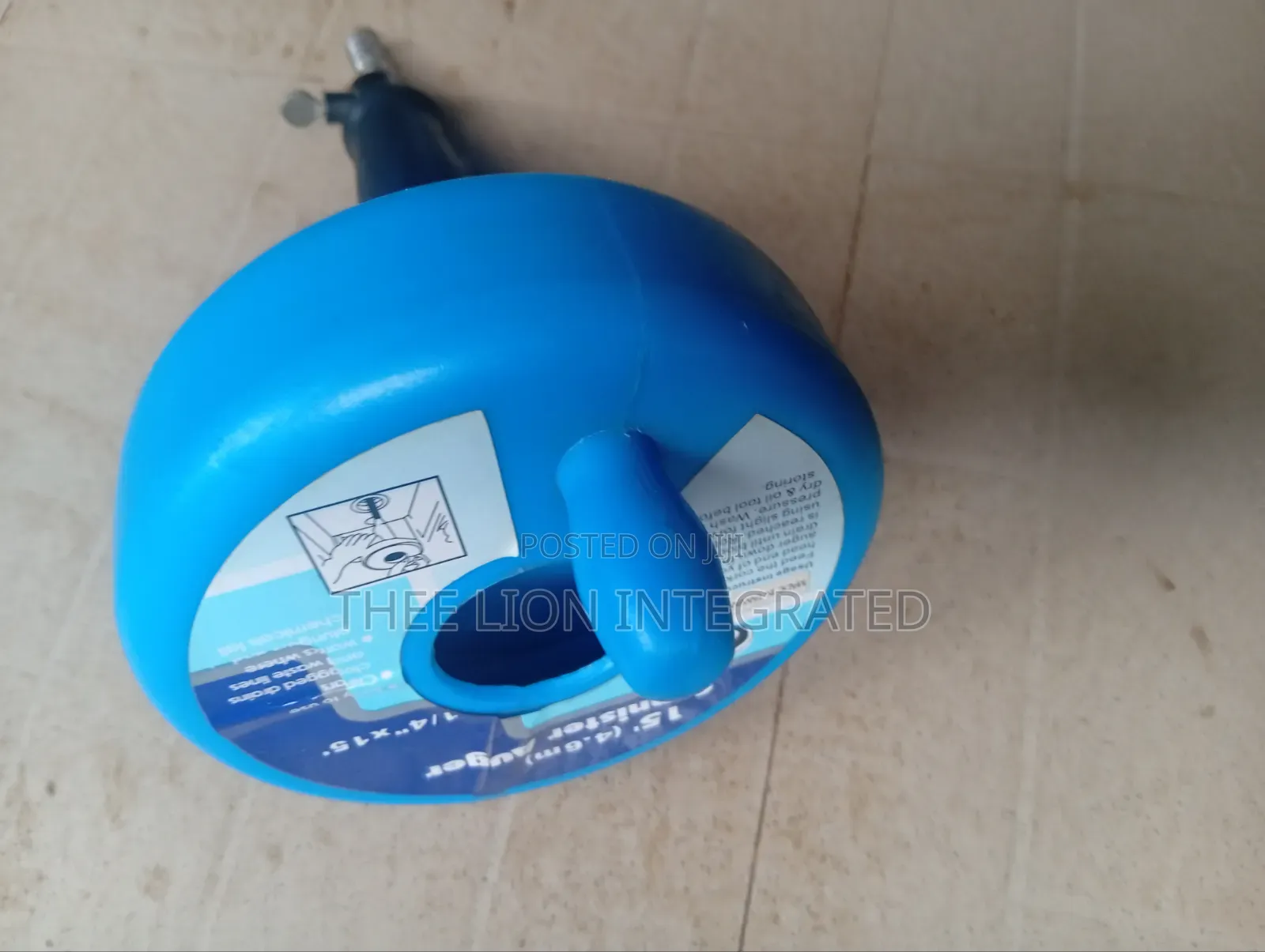 15ft Handheld Canister Drain Auger (Plumbing Snake)