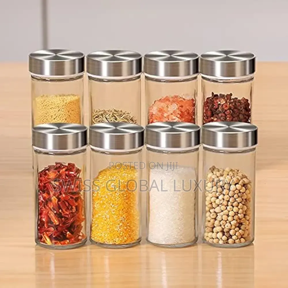 12 Jars Spice Rack Revolving Countertop Spice Tower | Golden Stainless