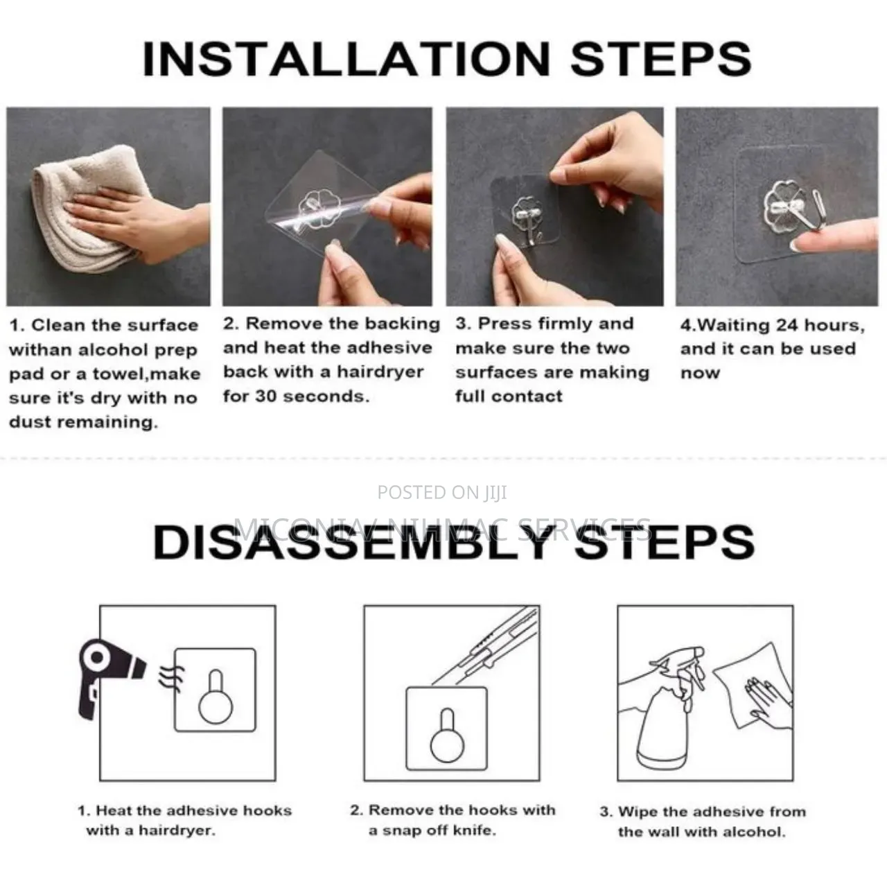 5Pcs Wall Attachable Hook